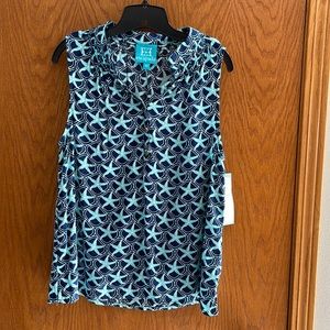 Women’s escapada Harper Sleeveless Button down top Sz M